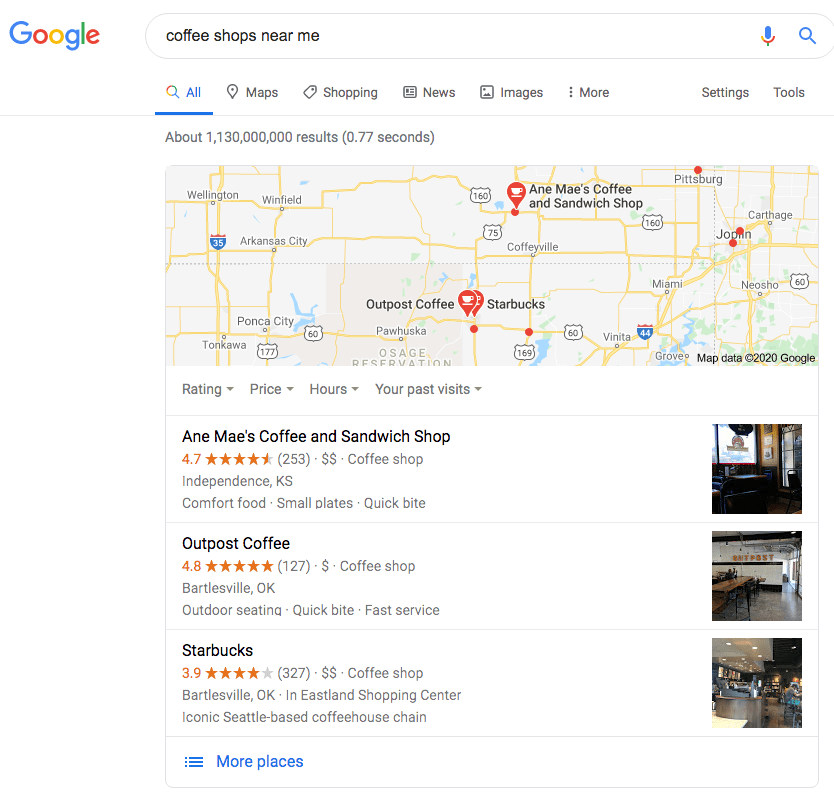 Google Maps para ayudar a las personas a encontrarlas