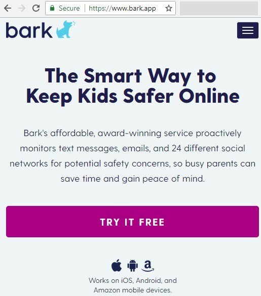 Bark.app - Bark es una aplicación de control parental.
