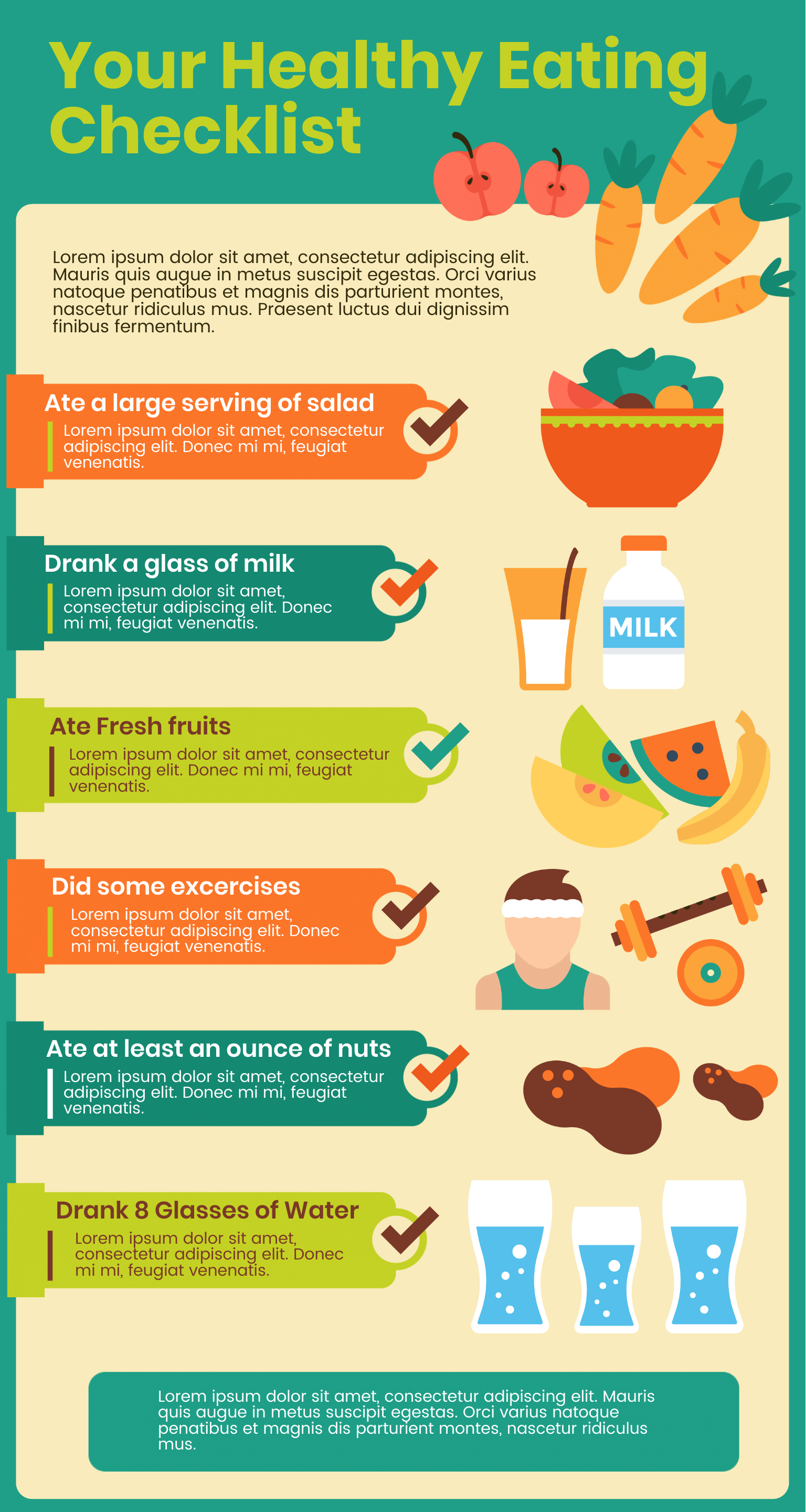 How To Create A Healthy Food Infographic