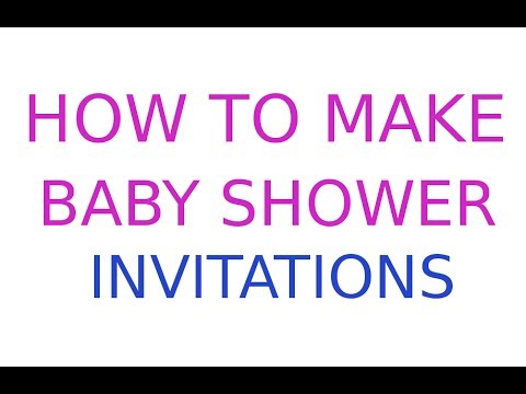 How To Make A Digital Baby Shower Invitation
