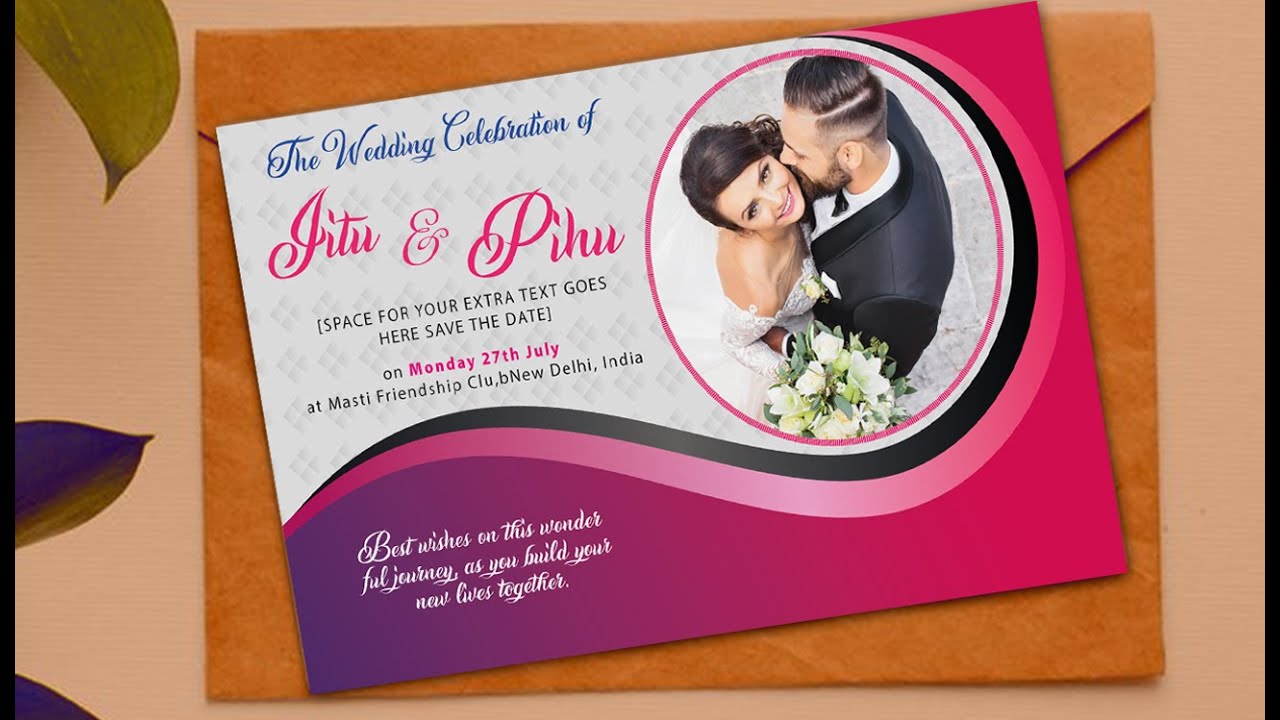 How To Make A Digital Wedding Invitation Konstruweb